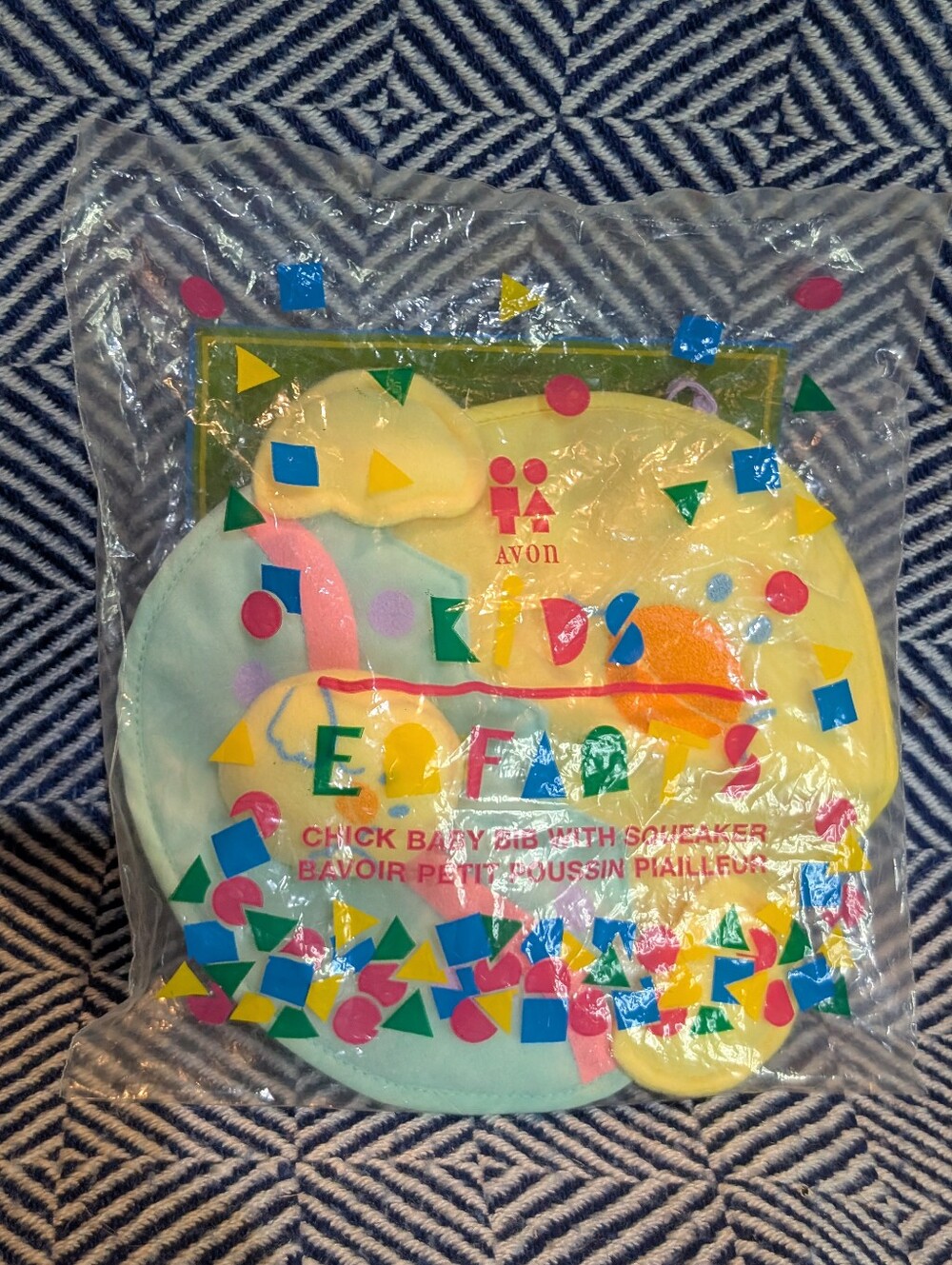 2 For $20 🩷 Vintage Avon 1995 Easter Chicks Baby Bib W/ Vinyl Back